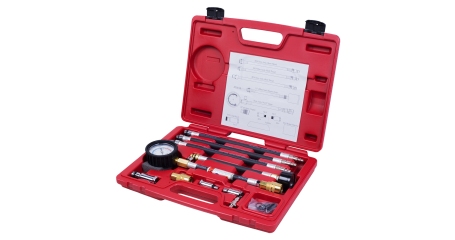 Компрессометр бензиновый, 0-21 атм, кейс, 19 предметов МАСТАК 120-10019C