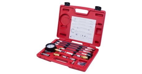 Компрессометр бензиновый, 0-21 атм, кейс, 19 предметов МАСТАК 120-10019C