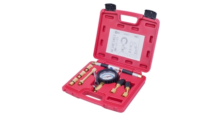 Компрессометр бензиновый, 0-21 атм, кейс, 8 предметов МАСТАК 120-10821C