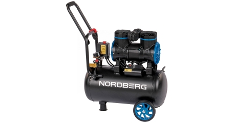 Компрессор безмасляный 220 В ресивер 24 л 250 л/мин NORDBERG NCEO24/250