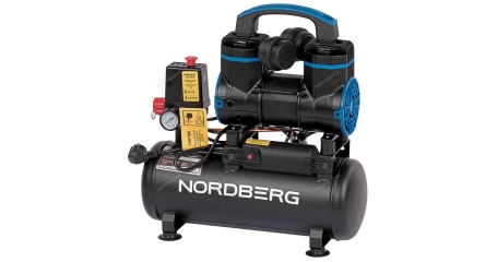 Компрессор безмасляный 220 В ресивер 8 л 170 л/мин NORDBERG NCEO8/170