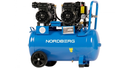 Компрессор безмасляный 220В ресивер 50 л 440 л/мин NORDBERG NCEO50/440