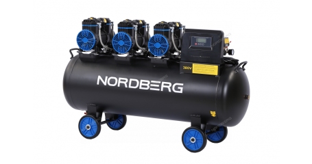 Компрессор безмасляный NORDBERG NCEO160/750 (380 В, ресивер 160 л, 750 л/мин)