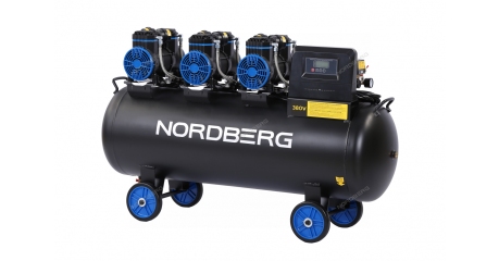 Компрессор безмасляный NORDBERG NCEO160/750 (380 В, ресивер 160 л, 750 л/мин)