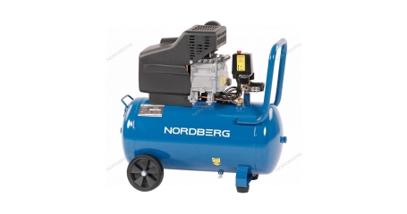 Компрессор поршневой 220 В ресивер 50 л 240 л/мин NORDBERG NCE50/241