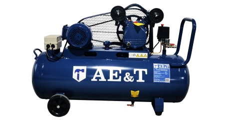 Компрессор поршневой AE&T TK-100-2, ресивер 100 л, производительность 240 л/мин, 380 В