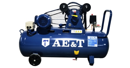 Компрессор поршневой AE&T TK-100-3, ресивер 100л, производительность 290л/мин, 380В