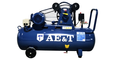 Компрессор поршневой AE&T TK-100-3, ресивер 100л, производительность 290л/мин, 380В