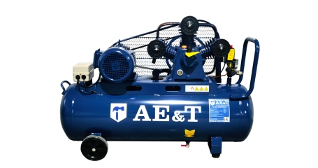 Компрессор поршневой AE&T TK-100-4, ресивер 100л, производительность 440л/мин, 380В