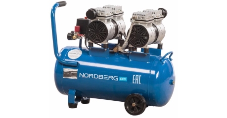 Компрессор воздушный поршневой безмасляный, объем 50 л NORDBERG ECO NCEO50/210