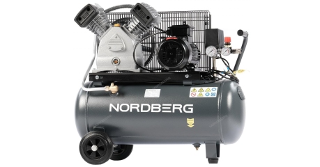 Компрессор поршневой с ременной передачей 380В, ресив. 50л, 420л/мин NORDBERG NORDBERG NCP50/420