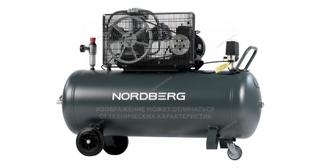 Компрессор поршневой с ременной передачей  NORDBERG NCP300/880 (380В, ресив. 270л, 880л/мин)