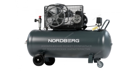Компрессор поршневой с ременной передачей  NORDBERG NCP300/880 (380В, ресив. 270л, 880л/мин)