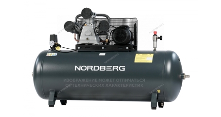 Компрессор поршневой с ременной передачей NORDBERG NCP500/1000-16 (380В, ресив. 500л, 1000л/мин)