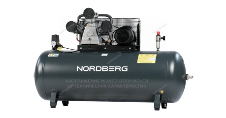 Компрессор поршневой с ременной передачей NORDBERG NCP500/1400-16 (380В, ресив. 500л, 1400л/мин