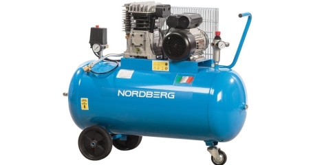 Компрессор поршневой с ременным приводом, объем 100 л NORDBERG NC100/360_220