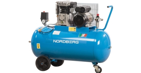 Компрессор поршневой с ременным приводом, объем 100 л NORDBERG NC100/360_220