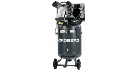 Компрессор вертикальный поршневой с ременной передачей NORDBERG NCPV100/420 (220В, ресив. 100л, 420л/мин)