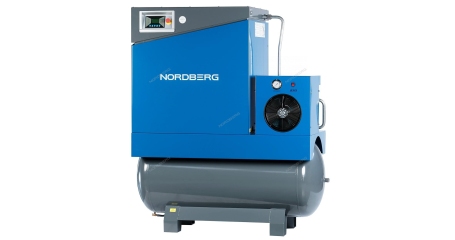 Компрессор винтовой, 11кВт, ресивер 500л, 10Бар, 1450л/мин NORDBERG NCA15RD