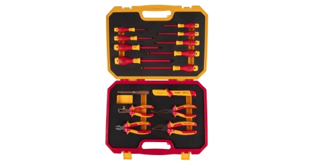 Набор инструментов диэлектрических, универсальный, 15 предметов TOLSEN TTV82115