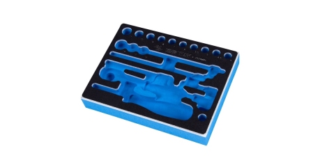 Ложемент KING TONY 85252432B для набора торцевых головок 1/4" с принадлежностями 2524MRV, EVA