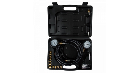 Манометр AFFIX AF12020023C для измерения давления масла, 2 манометра 7 и 35 бар, комплект адаптеров