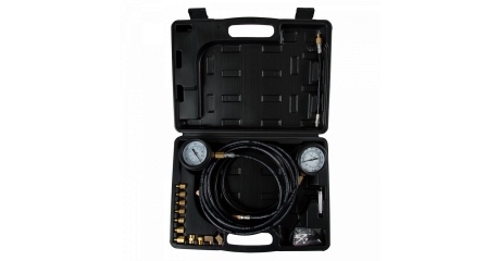 Манометр AFFIX AF12020023C для измерения давления масла, 2 манометра 7 и 35 бар, комплект адаптеров