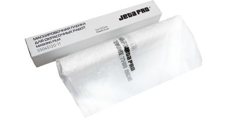 Маскировочная пленка "HDPE" белый прозрачный полиэтилен JETA PRO 55044150/11, 4х150 м