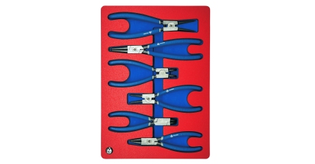 Набор съемников стопорных колец МАСТАК 5-3306 (ложемент, 6 предметов)