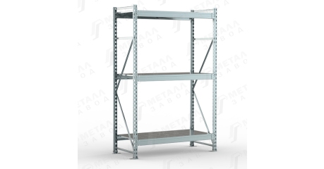 Металлический оцинкованный стеллаж SGR-V-Zn 1283-2,0