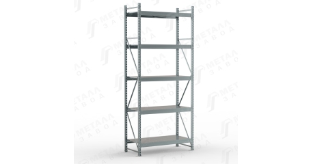 Металлический оцинкованный стеллаж SGR-V-Zn 1585-3,0