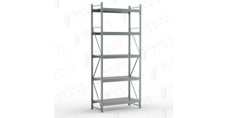 Металлический оцинкованный стеллаж SGR-V-Zn 1585-3,0