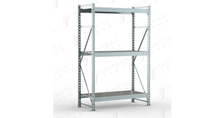 Металлический оцинкованный стеллаж SGR-V-Zn 18103-2,0