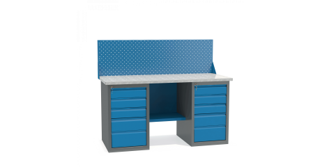 Металлический верстак с двумя драйверами ВД2-1.6