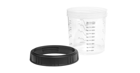 Многоразовая емкость с мерной шкалой и фиксирующим кольцом JETA PRO