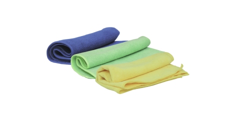 Многоразовые полировальные салфетки JETA PRO Microfiber Blue, Green, Yellow, 40 х 40 см