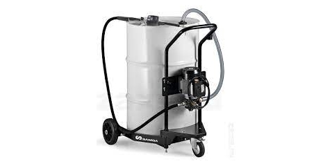 Мобильный маслораздатчик с электронасосом для бочек 205 л с реле давления