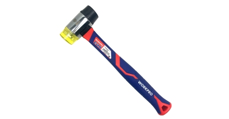 Молоток с мягкими бойками с фиберглассовой рукояткой WP241036 WORKPRO