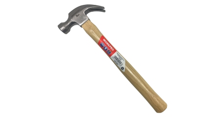 Молоток столярный с деревянной рукояткой 225гр WP241004 WORKPRO