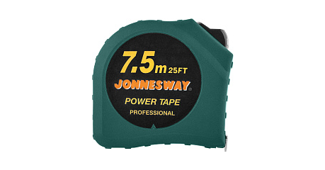 Рулетка в обрезиненном корпусе MT0303, 7.5 м