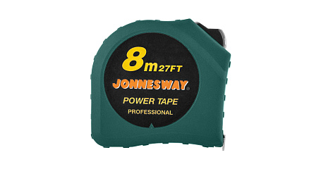 Рулетка в обрезиненном корпусе MT0304, 8 м