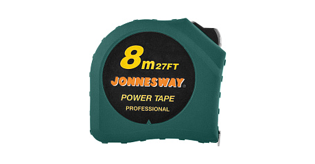 Рулетка в обрезиненном корпусе MT0304, 8 м