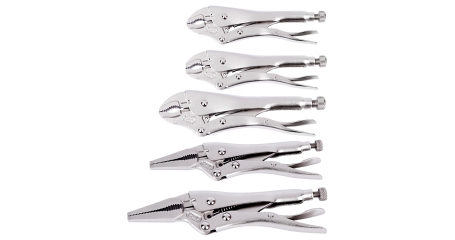 Клещи фиксирующие (набор 5 предметов) WP201002 WORKPRO