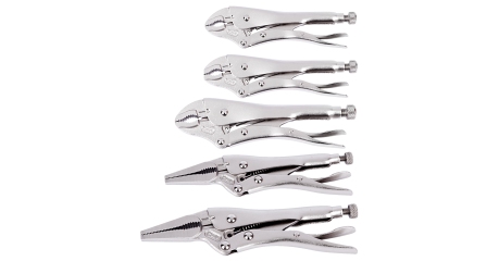 Клещи фиксирующие (набор 5 предметов) WP201002 WORKPRO