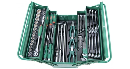 Универсальный набор инструментов JonnesWay C-3DH262 (62 пр.) в ящике