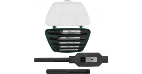 Набор AG010110 экстракторов спиральных конических с держателем 7 предметов