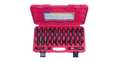 Набор для демонтажа клемм электропроводки, кейс, 23 предмета МАСТАК 106-20001C