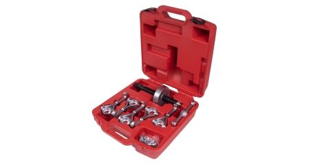 Набор для демонтажа ступиц колеса, до 250 мм, кейс, 7 предметов МАСТАК 100-41007C