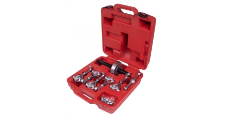 Набор для демонтажа ступиц колеса, до 250 мм, кейс, 7 предметов МАСТАК 100-41007C