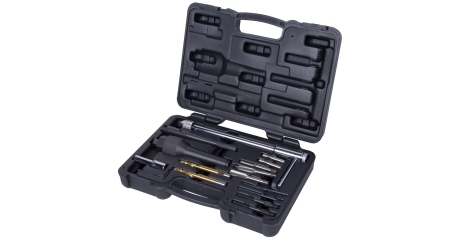 Набор для обслуживания колодцев свечей накаливания, кейс, 16 предметов МАСТАК 103-12016C